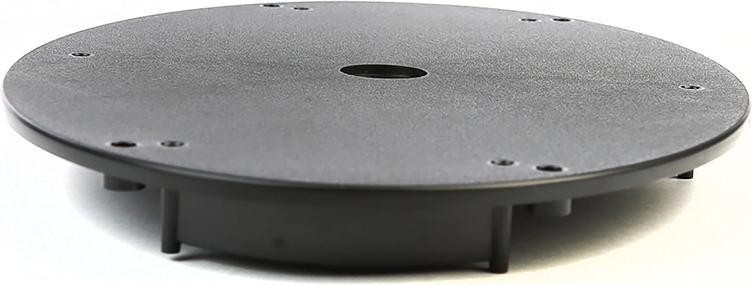 Vu Ryte Stackable 1 Inch Computer Monitor Riser Stand, Oval, Black, VUR 8800 48-Pack