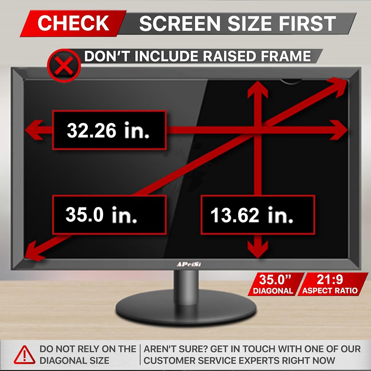 35 Inch Privacy Screen Filter for 21:9 Curved Ultrawide Monitor | Privacy Shield | Anti Glare | Anti-Blue Light | Eye Protection | Anti Spy | Computer Security Private Filter Protector
