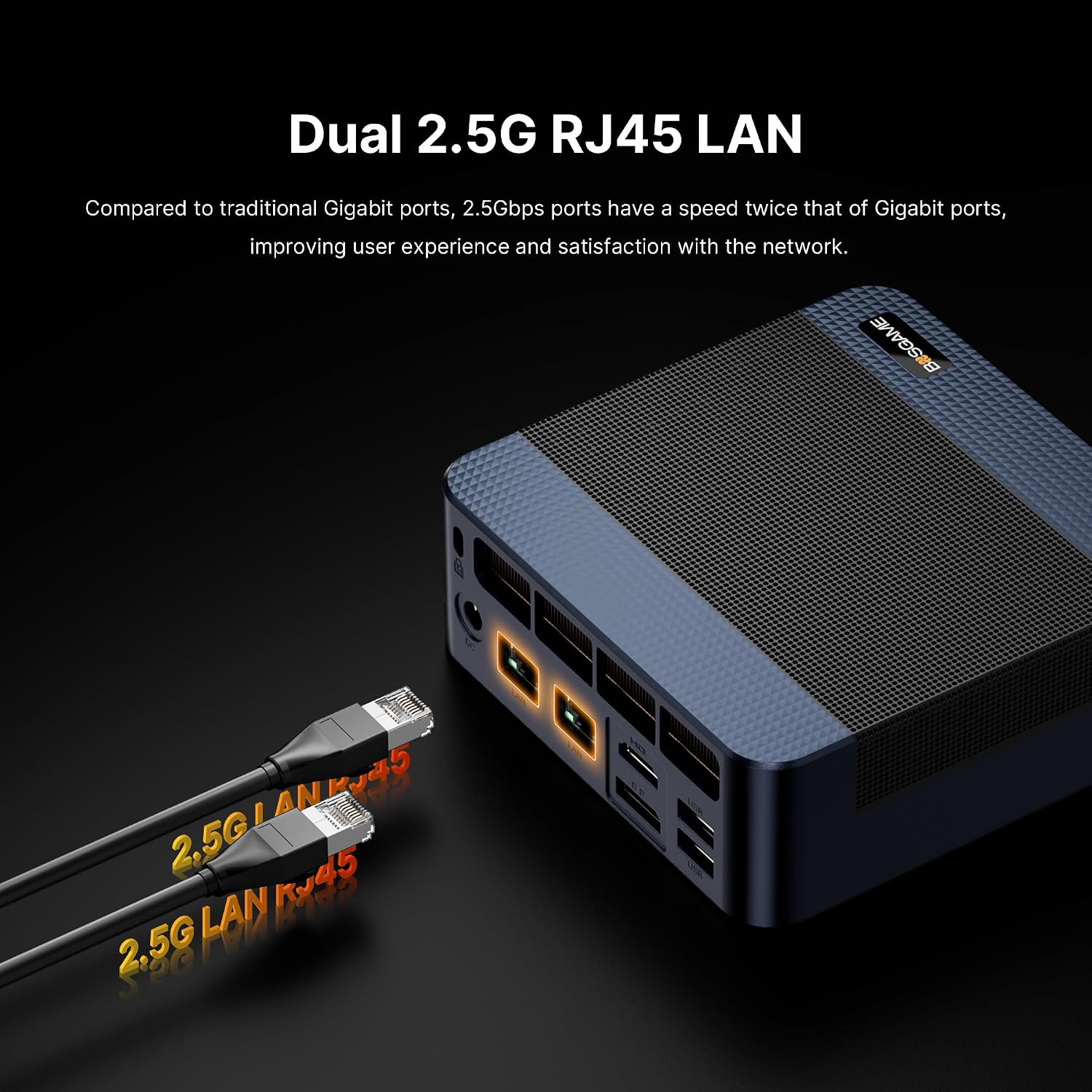 BOSGAME M4 Plus Oculink Mini Light Gaming PC, Ryzen 9 7940HS 11 Pro Mini Computers, 32GB DDR5, PCIe 4.0 x4 1TB SSD, Wi-Fi 6E AX210, Dual 2.5GbE LAN, USB 4 8K60Hz