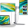 Laptop Screen Extender,1080P FHD Portable Monitor with 360°Rotation Detachable Screen Triple Monitor Extender Plug & Play Fits Laptops (Mac/Win/Android) (15.6'' Triple Screen)