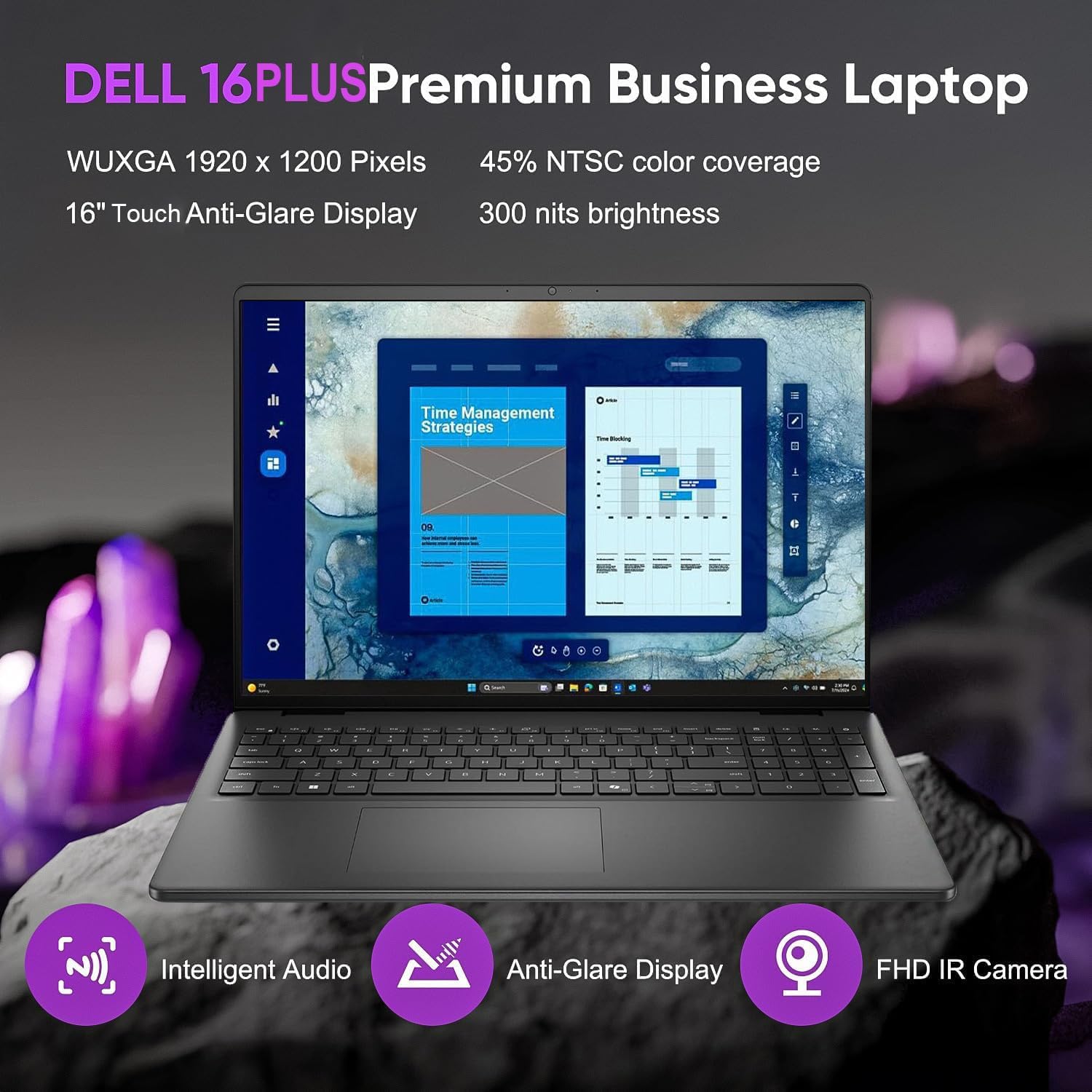 Dell 16 Plus Touch Premium Business Laptop, 16' WUXGA 1920 x 1200p IPS Display, Intel Core 7 150U (10 cores, up to 5.4 GHz, Beat Latitude), 64GB DDR5 RAM, 1TB SSD, Backlit KB, WiFi 6,Windows 11 Pro