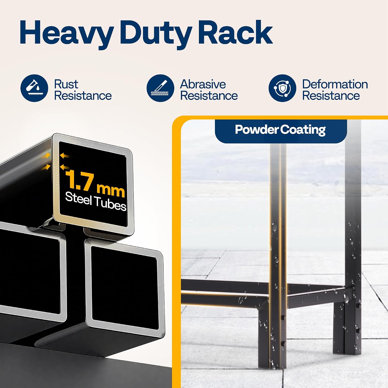 VIVOHOME Upgraded Heavy Duty 4 ft 1/4 Cord Firewood Rack Outdoor with Cover Combo Set, Thick Steel Log Holder Up to 2645 lb, Fire Wood Pile Storage Stand Organizer Black
