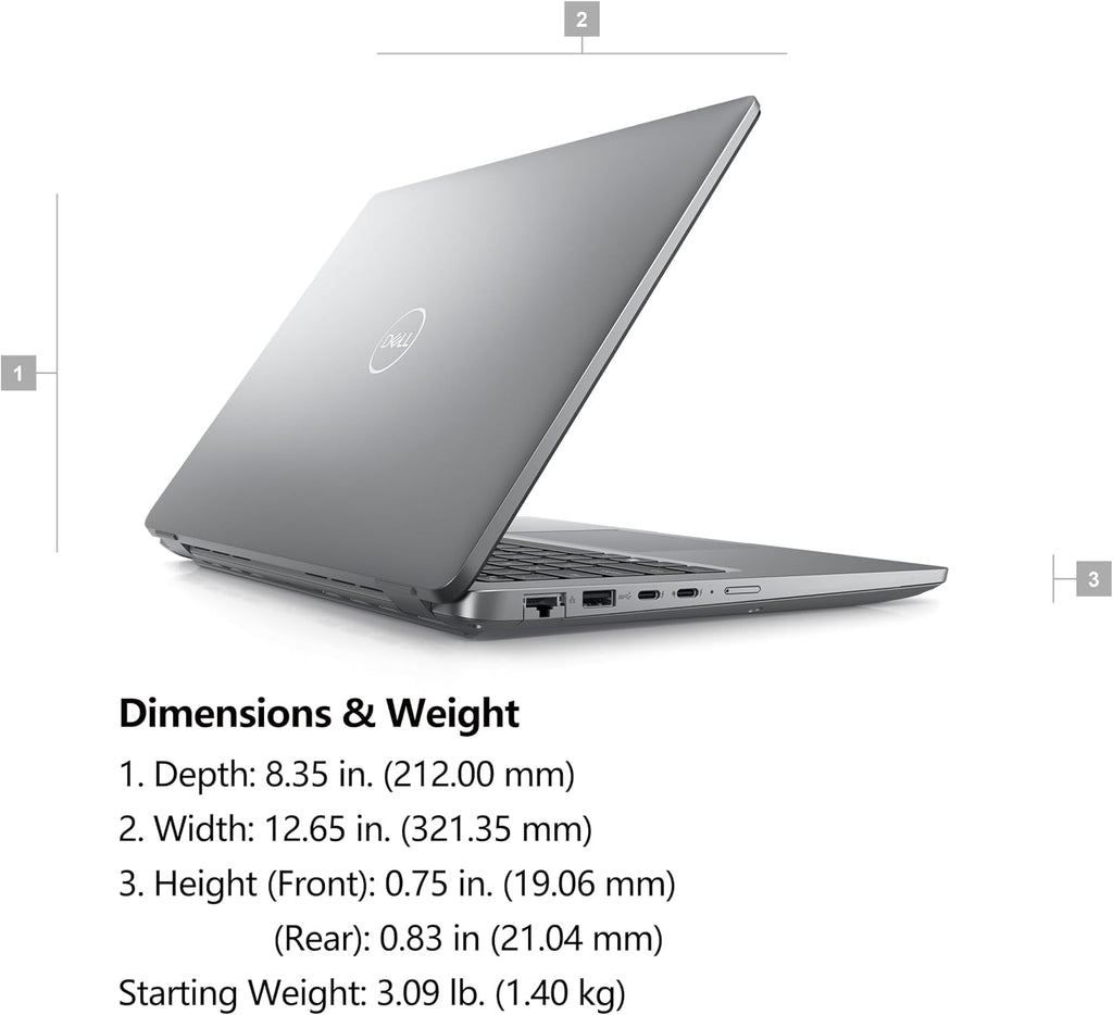 Dell Latitude 5550 15 Business AI Laptop, 15.6' FHD Computer, Intel Ultra 7 155U (Beat i7-1355U), 4GB DDR5 RAM, 128GB PCIe SSD, WiFi 6, Backlit Keyboard, Fingerprint Reader, Windows 11 Pro