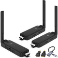 Wireless HDMI 2 Receiver and Transmitter USB-C Extender Kit,Plug & Play 165FT Portable 2.4G/5G Wirelessly Simultaneous Expansion for Multiple Screens from Laptop and Camera to TVs,Projectors
