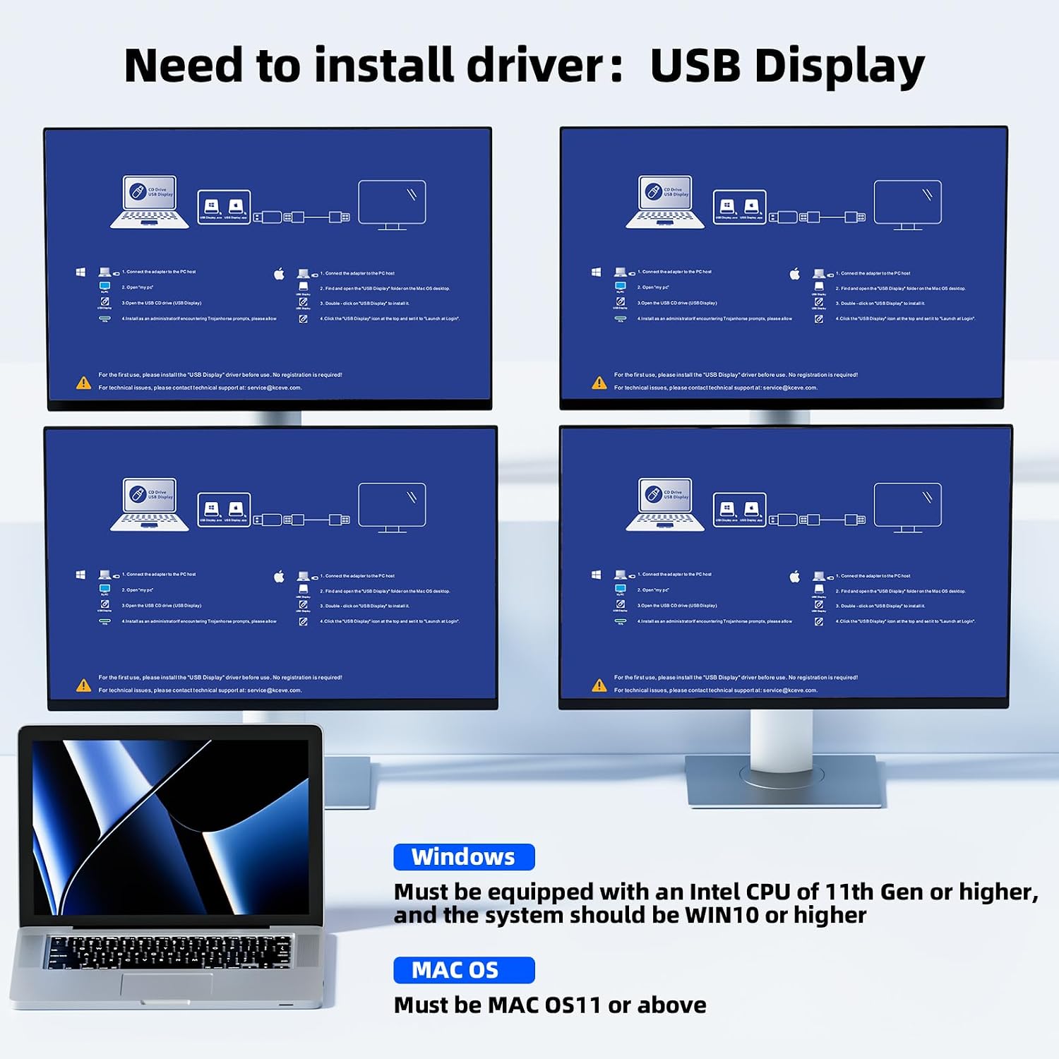 KVM Switch 3 Monitors 3 Computers 8K@60Hz, Camgeet HDMI+2 Displayport KVM Switch Triple Monitor for 3 Computer Share 3 Monitor and 4 USB3.0 Devices,Wired Remote and 12V Power Adapter Included