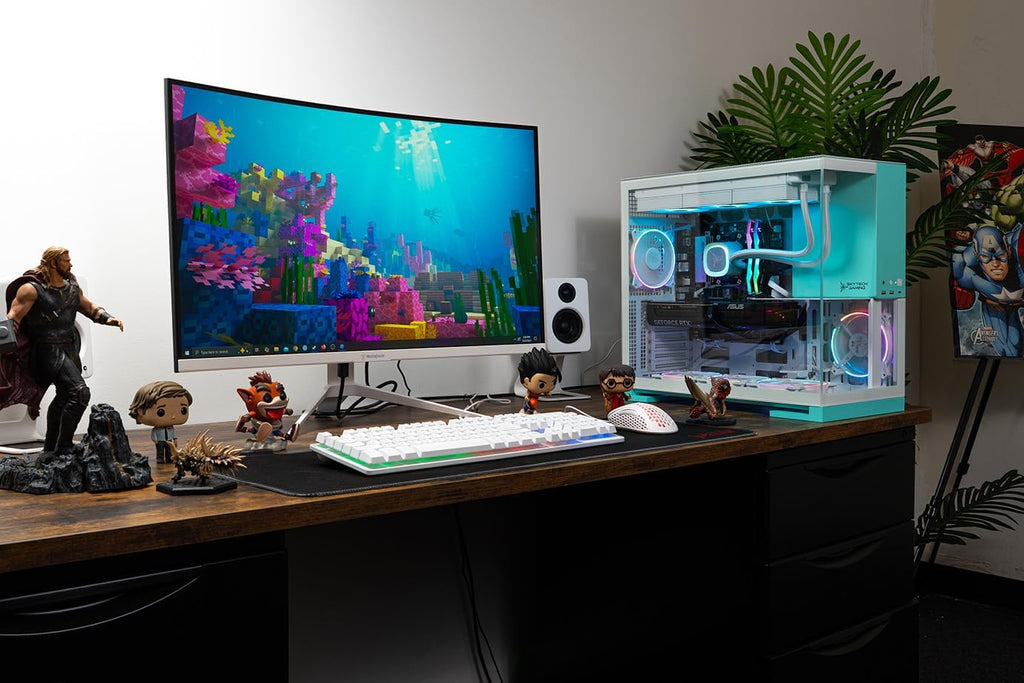 Skytech Gaming Aqua Desktop PC, Intel Ultra 9 285K 3.7 GHz(5.7 GHz), NVIDIA RTX 5080 16GB, Z890 Board, 2TB Gen4 NVMe SSD, 64GB DDR5 RAM 6000 RGB, 850W Gold ATX 3 PSU, 360mm ARGB AIO, Wi-Fi, Win 11