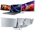 RayCue Triple Laptop Screen Extender,[Only 1 Cable to Connect],14'' FHD 1080P 16:10 USB-C Laptop Screen Extender for Windows MacOS, Plug and Play for 13-17.3'' Type-C/USB-A Laptop