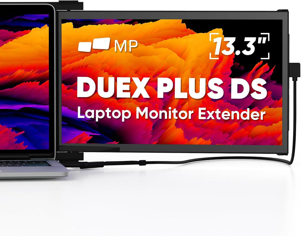 Portable Monitor - Mobile Pixels Duex Plus DS 13.3' FHD 1080P Laptop Monitor Extender, USBA/Type-C/HDMI Plug and Play Laptop Screen for 13'-14.5' Laptops, Windows/macOS/Android/Switch Compatible