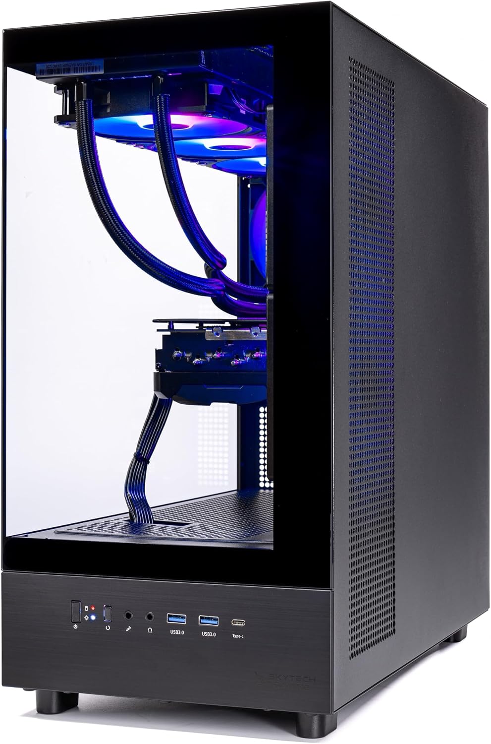 Skytech Gaming Azure 3 Gaming PC, AMD Ryzen 7 7800X3D 4.2GHz, NVIDIA RTX 5060 Ti 16GB VRAM, 1TB Gen4 NVMe SSD, 32GB DDR5 RAM 6000, 850W Gold ATX 3 PSU, 360 ARGB AIO, WI-FI 5, Windows 11, Desktop