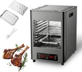 Smokeless Electric Steak Grill | Portable Indoor BBQ Grill with Timer and Temperature Control, for Meats, Burgers, and Pizzas Grey