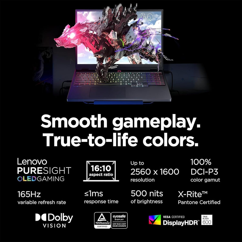 Lenovo Legion 5i 16' Gaming Laptop - Intel Core Ultra 9 275HX - GeForce RTX 5060 - WQXGA (2560x1600) - Windows 11 Home-W/HDMI Cable (32GB RAM | 2TB PCIe SSD)
