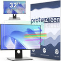 [2-Pack] 32 Inch Anti Blue Light Screen Protector Compatible with Lenovo Hp Dell Acer Asus Samsung etc Monitor 16:9 Aspect, Removable Anti Glare Filter Uv Blocker Shield Eye Protection Film Laptop