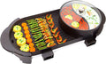 BBQ Smokeless Grill Electric Grill and Hot Pot, Multifunctional BBQ hot Pot Double Pot with 5 Temperature adjustments,Portable Home Electric Barbecue 2 in1 Outdoor Teppanyaki Grill/Shabu Pot (Size :
