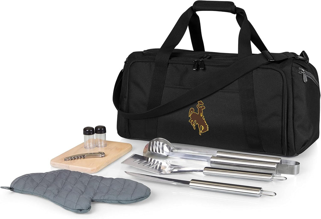 PICNIC TIME NCAA BBQ Kit Cooler Tote with Barbecue & Accessories