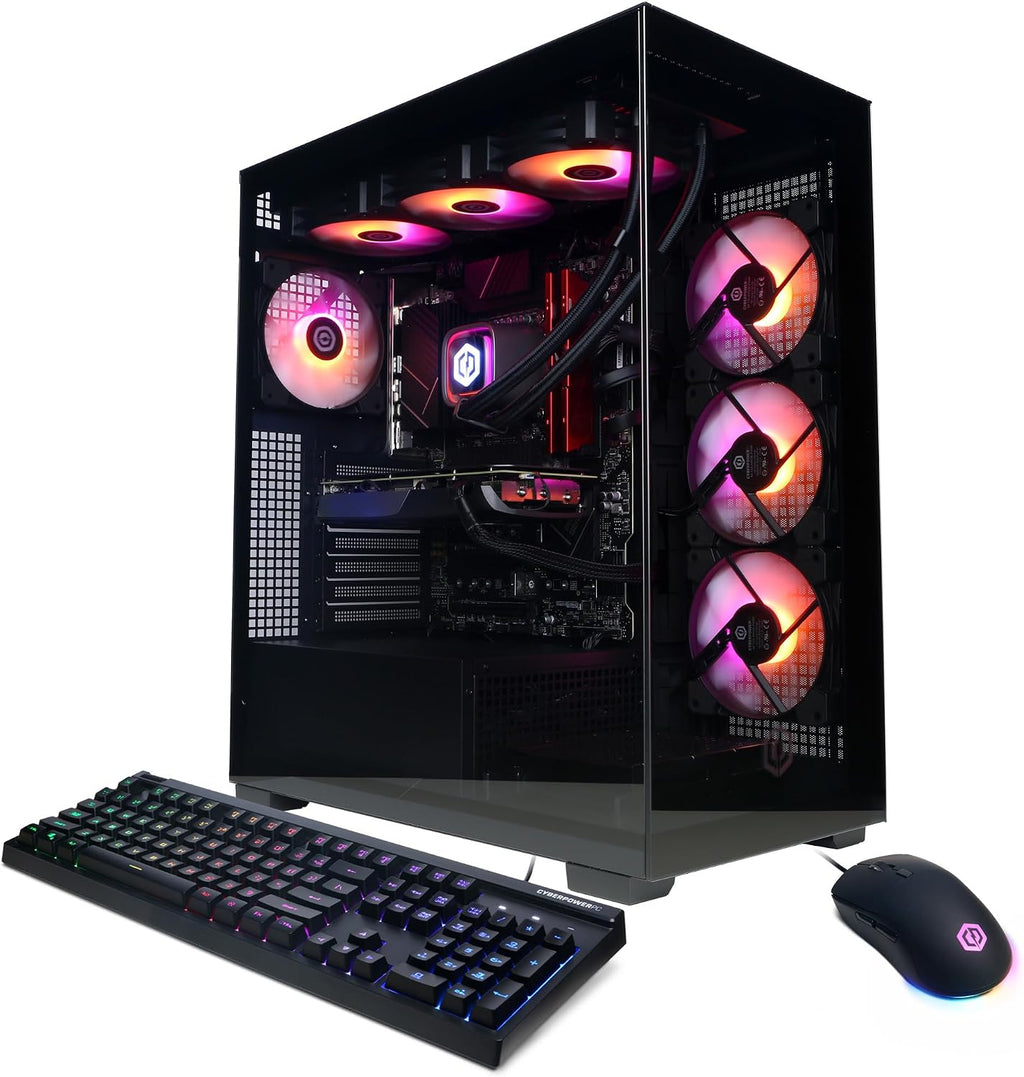 CYBERPOWERPC Gamer Xtreme VR Gaming PC, Intel Core i9-14900KF 3.2GHz, GeForce RTX 4070 Super 12GB, 32GB DDR5, 2TB PCIe Gen4 SSD, WiFi Ready & Windows 11 Home (GXiVR8080A38)