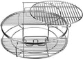 5 Piece Replacement Kit for Big Green Egg Large, Rack for Eggspander 5 Piece Kit Conveggtor Basket 304 Stainless Steel Grill Stack Rack with Removable Cooking System Expander Rack