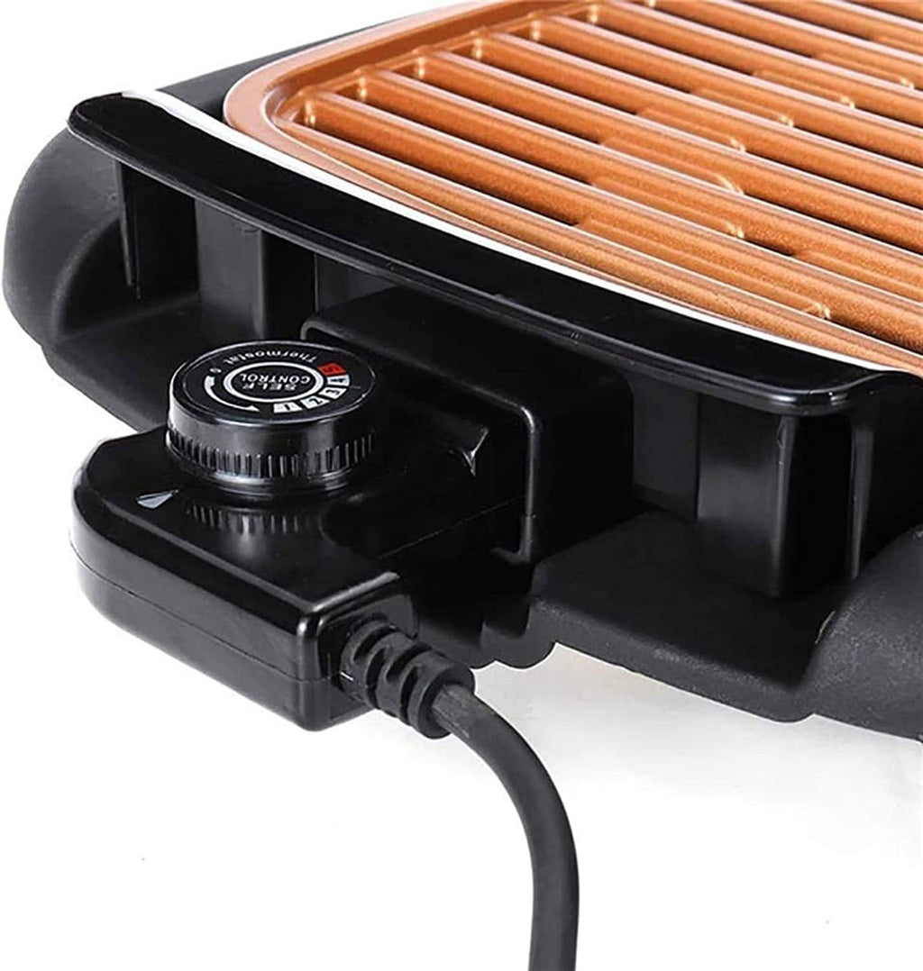 Electric grill, electric grill barbecue indoors, Portable Electric Smokeless Barbecue for Home Dinner,Household Nonstick Electric Griddle