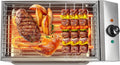 2600W Commercial Electric Grill, Smokeless Indoor Grill with Removable Baking Pan, Adjustable Temperature 50-300℃, Rapid Heating, Easy To Clean and Carry for Restaur