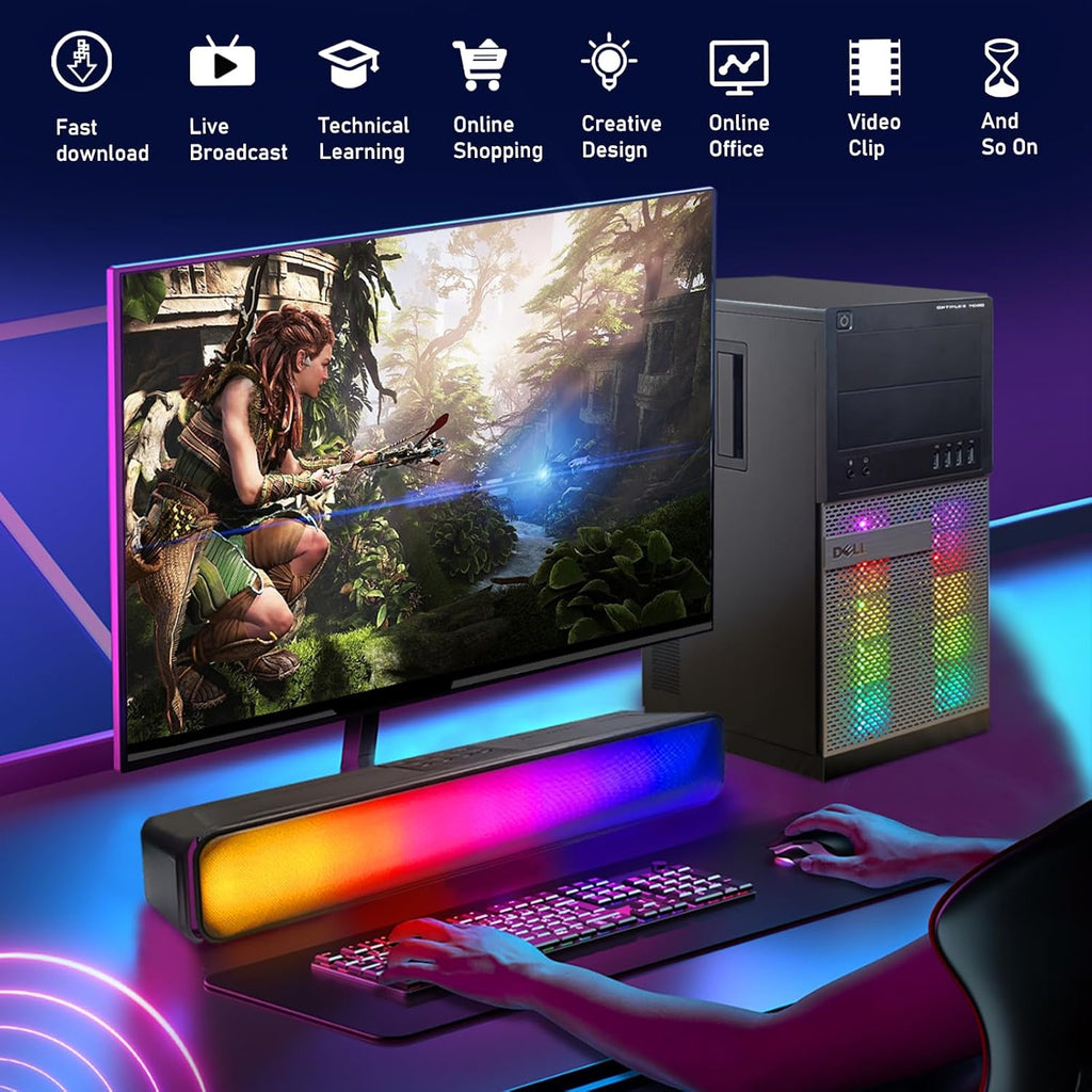 Dell Optiplex 7020 Gaming Desktop PC, Intel Core i7 4th Gen 3.4GHz, GeForce GT 1030 2GB, 16GB RAM, 512GB SSD, HDMI, DVI, VGA, New Keyboard, Mouse, Wi-Fi, Windows 11 Pro (Renewed)