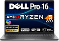 Dell Pro 16 FHD+ 16', AMD Ryzen 5 220, Oemgenuine Customized Laptop, 16GB / 32GB RAM, 256GB / 512GB / 1TB SSD, Backlit Keyboard, WiFi 6E + BT, RJ-45, HDMI, HD Webcam, W11P, Business Laptop, Black