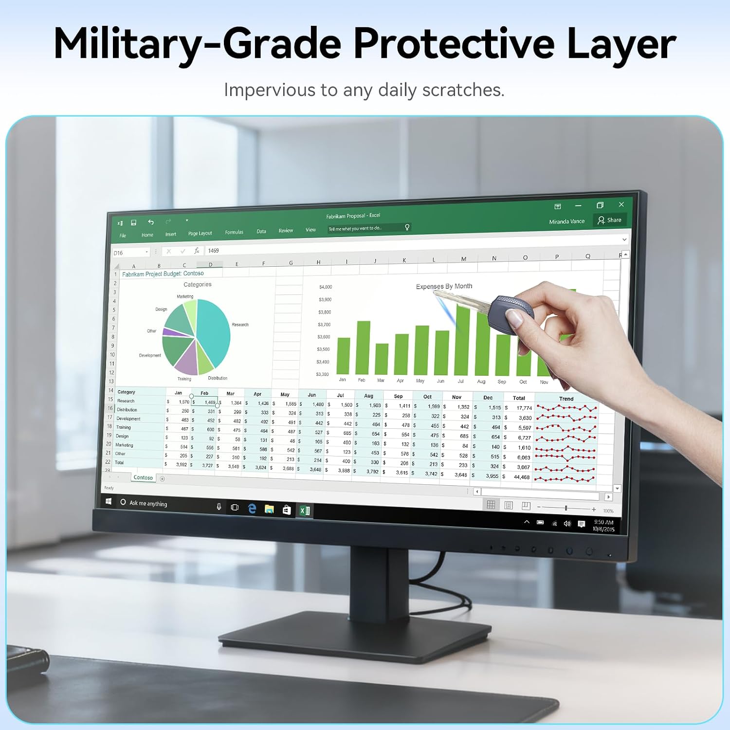 [2-Pack] 32 Inch Anti Blue Light Screen Protector Compatible with Lenovo Hp Dell Acer Asus Samsung etc Monitor 16:9 Aspect, Removable Anti Glare Filter Uv Blocker Shield Eye Protection Film Laptop