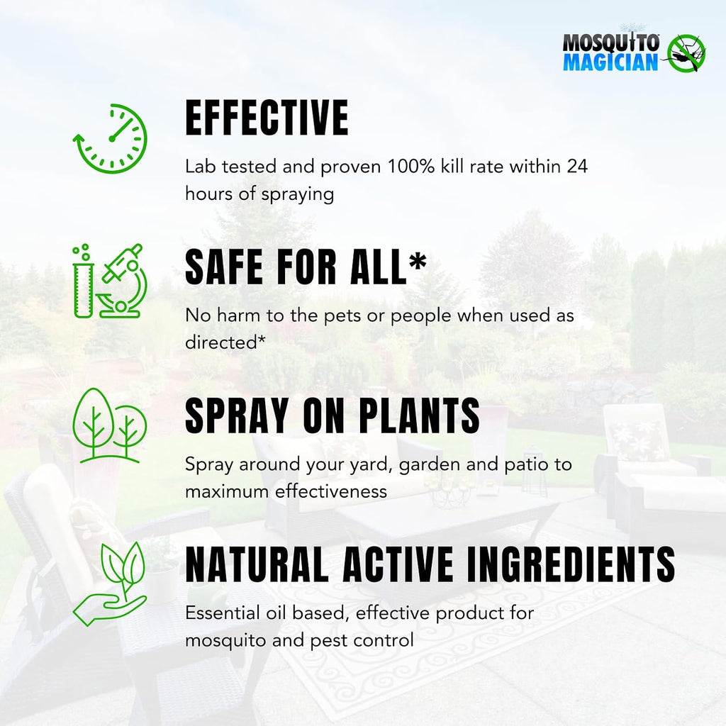 Mosquito Killer Machine Dual Reservoir Stainless Steel - Customizable Coverage, Easy Installation, Automatic Yard Care for Mosquitoes, Fleas, & Fire Ants. Delivers Various Products to Lawn and Plants