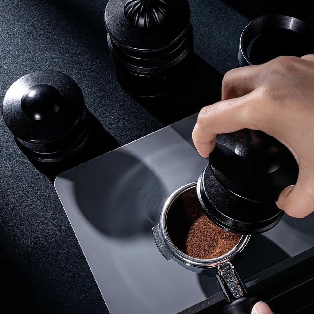 58mm Espresso Accessories Kit, Espresso Accessories, Spring-Loaded Espresso Tamper, WDT Tool, Coffee Distributor, Wooden Storage Stand, Magnetic Fixation, Coffee Machine Accessories for Barista