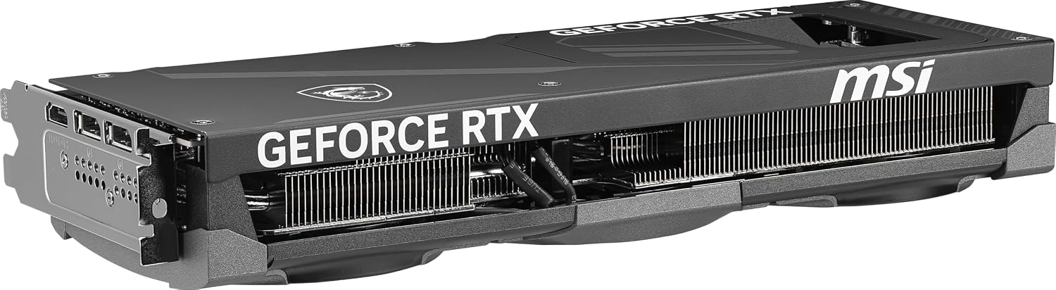 msi Gaming RTX 5070 Ti 16G Ventus 3X PZ OC Black Graphics Card (16GB GDDR7, 256-bit, Extreme Performance: 2482 MHz, DisplayPort x 3 2.1a, HDMI 2.1b, NVIDIA Blackwell Architecture)