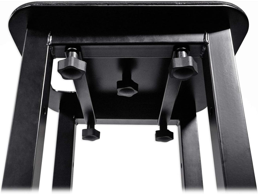 Rockville RTP32B Totem Pole Moving Head Light Stand, Adjustable 39 - 68.8 in, Black/White Scrims, Carry Bags, Tool‑Free Setup, 35mm Speaker Mount, for Mobile DJs & Events