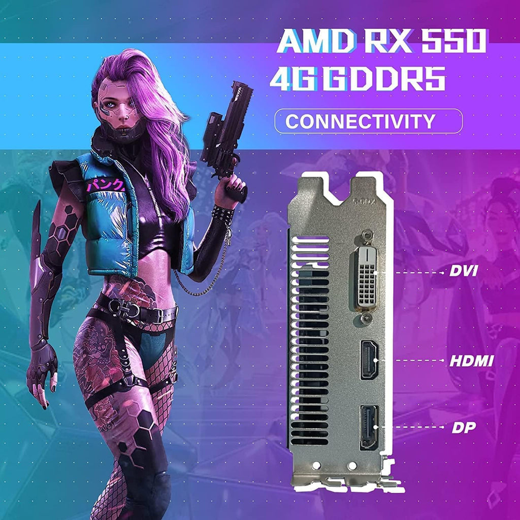 HP RGB Gaming Desktop Computer, Intel Quad Core I5-6500, Radeon RX 550 4G, 16GB DDR4, 1T SSD + 3T HDD, RGB Keyboard & Mouse, 600M WiFi & Bluetooth, Windows 11 (Renewed)