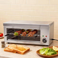 Family Indoor Electric Grill, 2000W & 30L With 4 Adjustable Racks - Healthy No-Smoke Grilling, 50-300°C Thermostat, Stainless Steel, Perfect For Roasts And BBQ