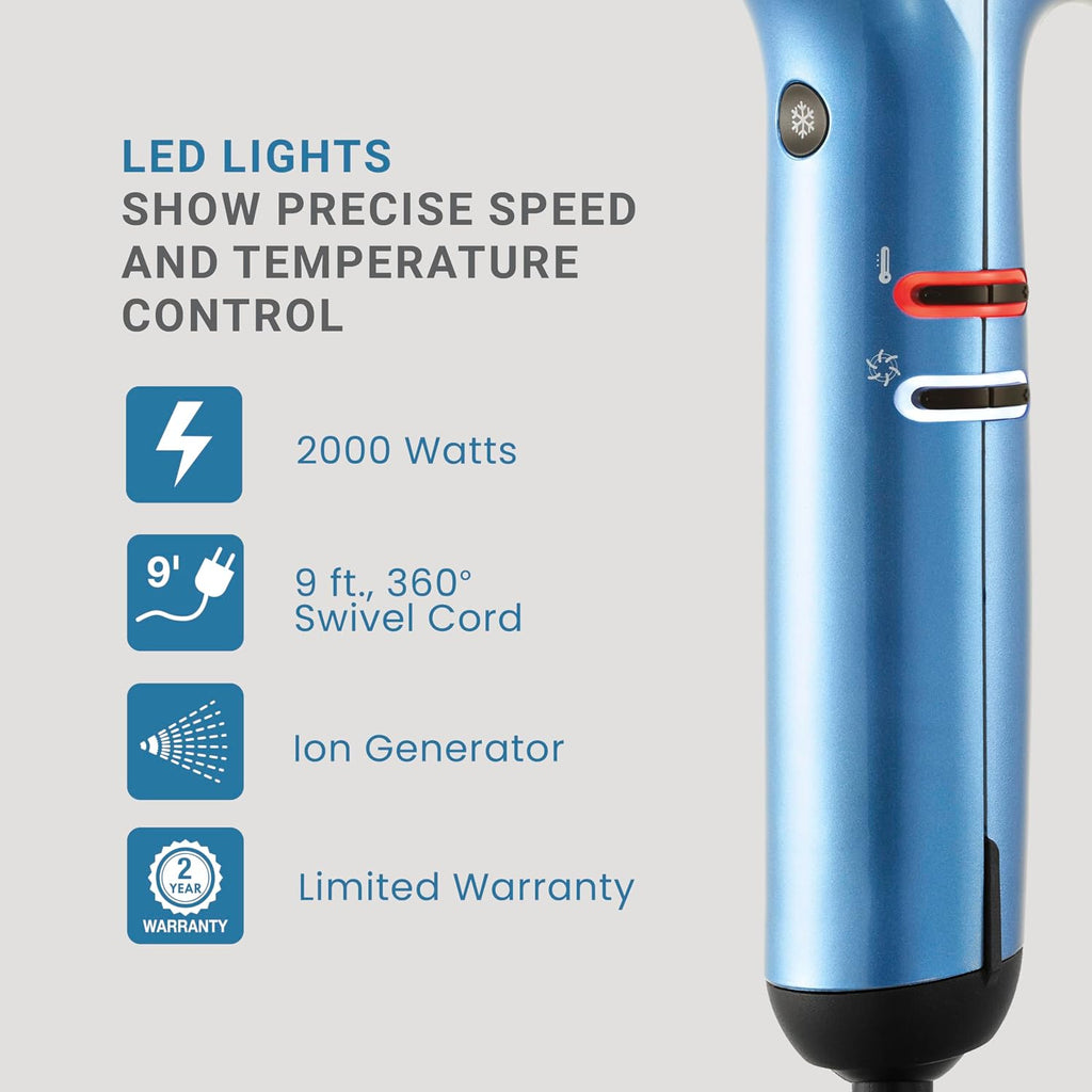 BaBylissPRO® Nano Titanium™ Professional Italian High-Speed Falco Hair Dryer - 2000 watts and Ionic