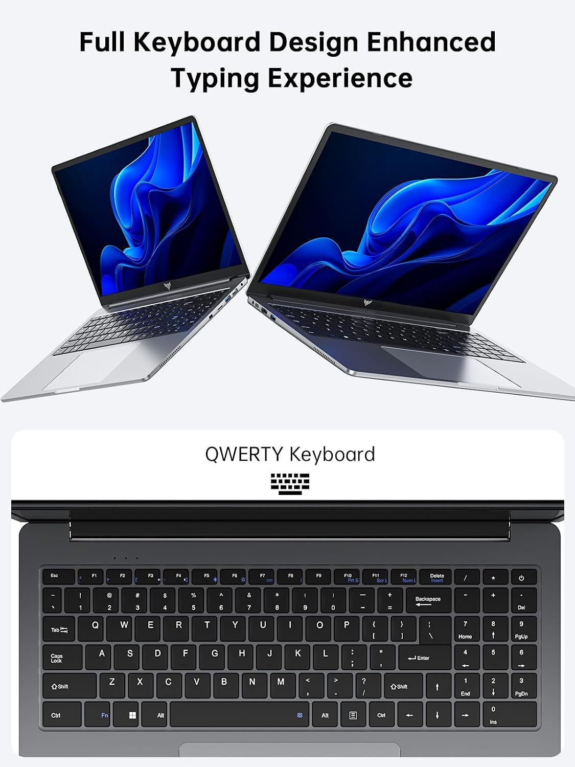 KAIGERR Laptop, 16GB DDR4 512GB SSD Laptop Computer, 16.0inch Windοws 11 Laptop with Ιntel 12th Quad-Core Processor(Up to 3.4GHz), 1920P FHD Display, WiFi 6, USB3.2, Type_C