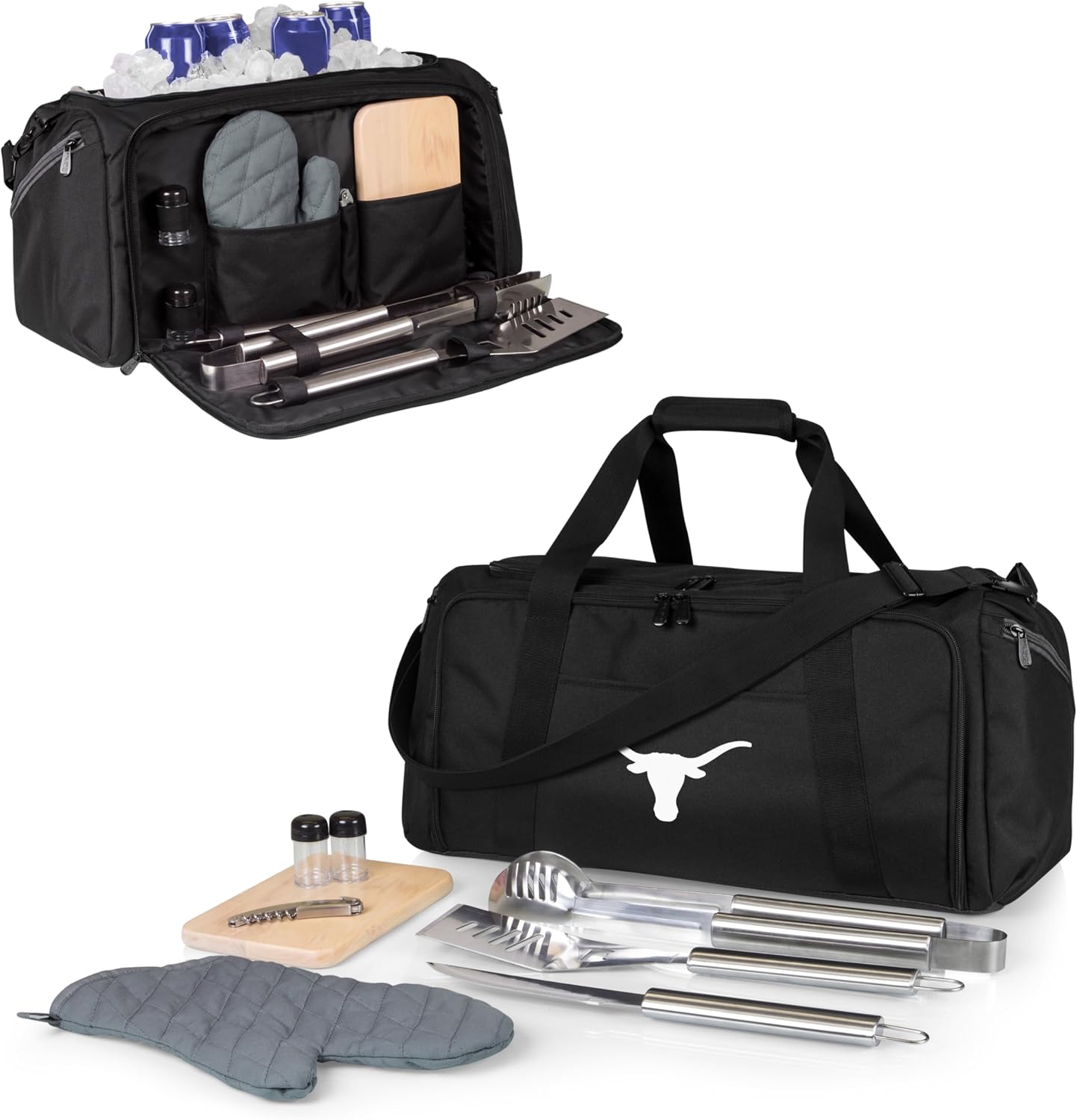 PICNIC TIME NCAA BBQ Kit Cooler Tote with Barbecue & Accessories
