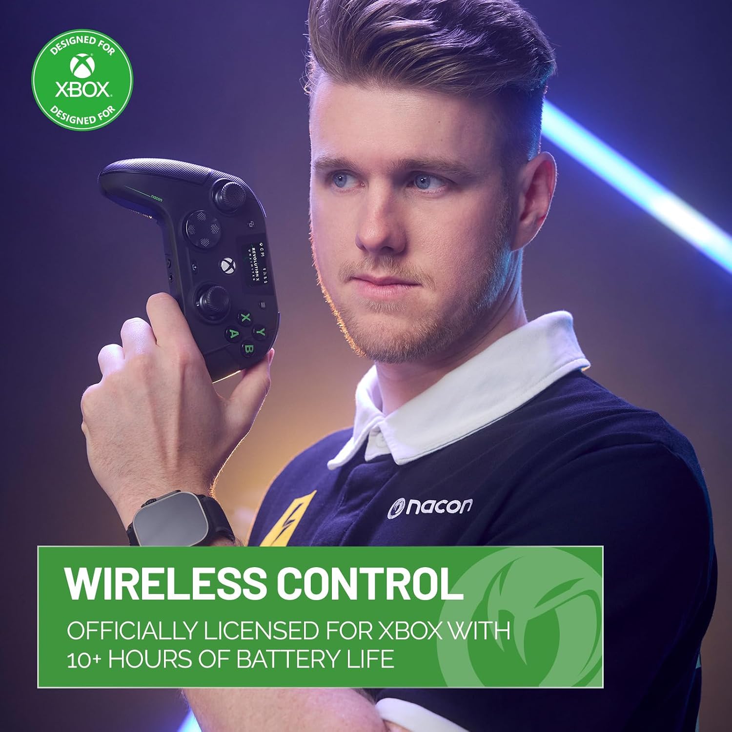 NACON Revolution X Unlimited Advanced Precision Controller Officially Licensed for Xbox Series X | S, Xbox One, Windows 10/11 PC & Android - Wired and Wireless - Charging Station