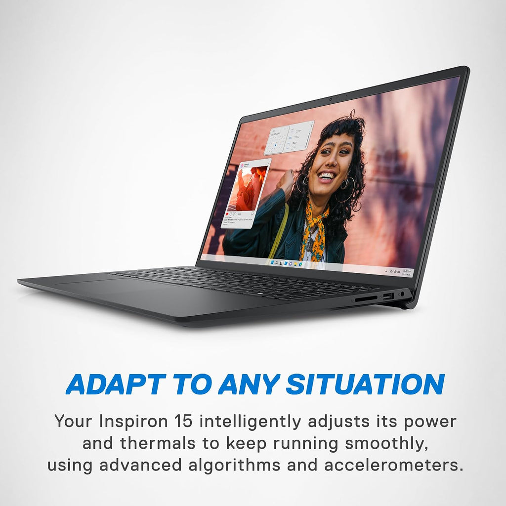 Dell Inspiron 3530 Laptop - 15.6-inch FHD (1920 x 1080) Touchscreen Display, Intel Core i5-1335U, 16GB DDR4 RAM, 512GB SSD, Intel Iris Xe Graphics, Windows 11 Home - Carbon Black