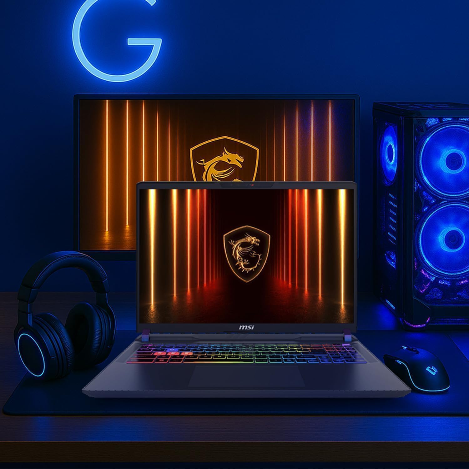 MSI Vector 16 HX AI Gaming Laptop, Intel Ultra 9 275HX(Up to 5.4GHz), NVIDIA RTX 5080 16GB GDDR7, 16' QHD+ 240Hz, Wi-Fi 7, 32 GB DDR5, 1 TB SSD, RGB Backlit Keyboard, Windows 11 Pro, w/Accessories