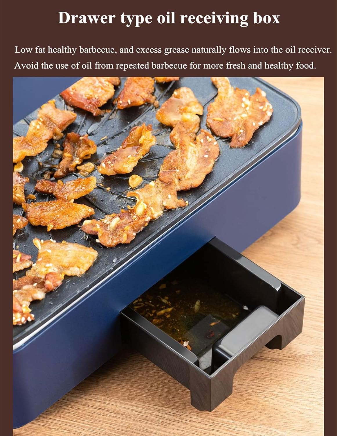 Smokeless Indoor Grill Household Infrared Electric Barbecue Plate Non-stick Barbecue Pan