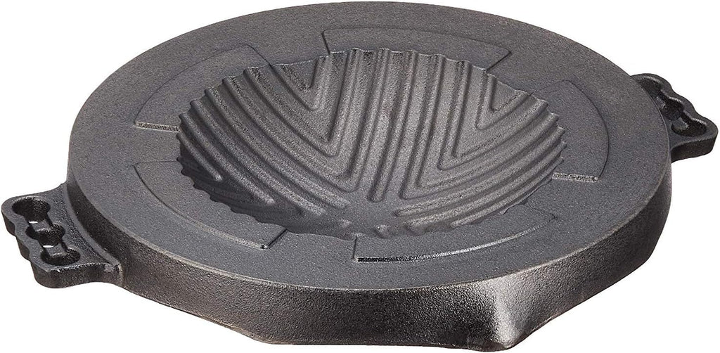 Ishigaki Yakiniku Genghis Khan Pot, Iron Casting, Approx. Width 13.4 x Depth 11.6 x Height 1.8 inches (34 x 29.5 x 4.5 cm), Professional Grade, Professional, Commercial Use, 6 Pieces