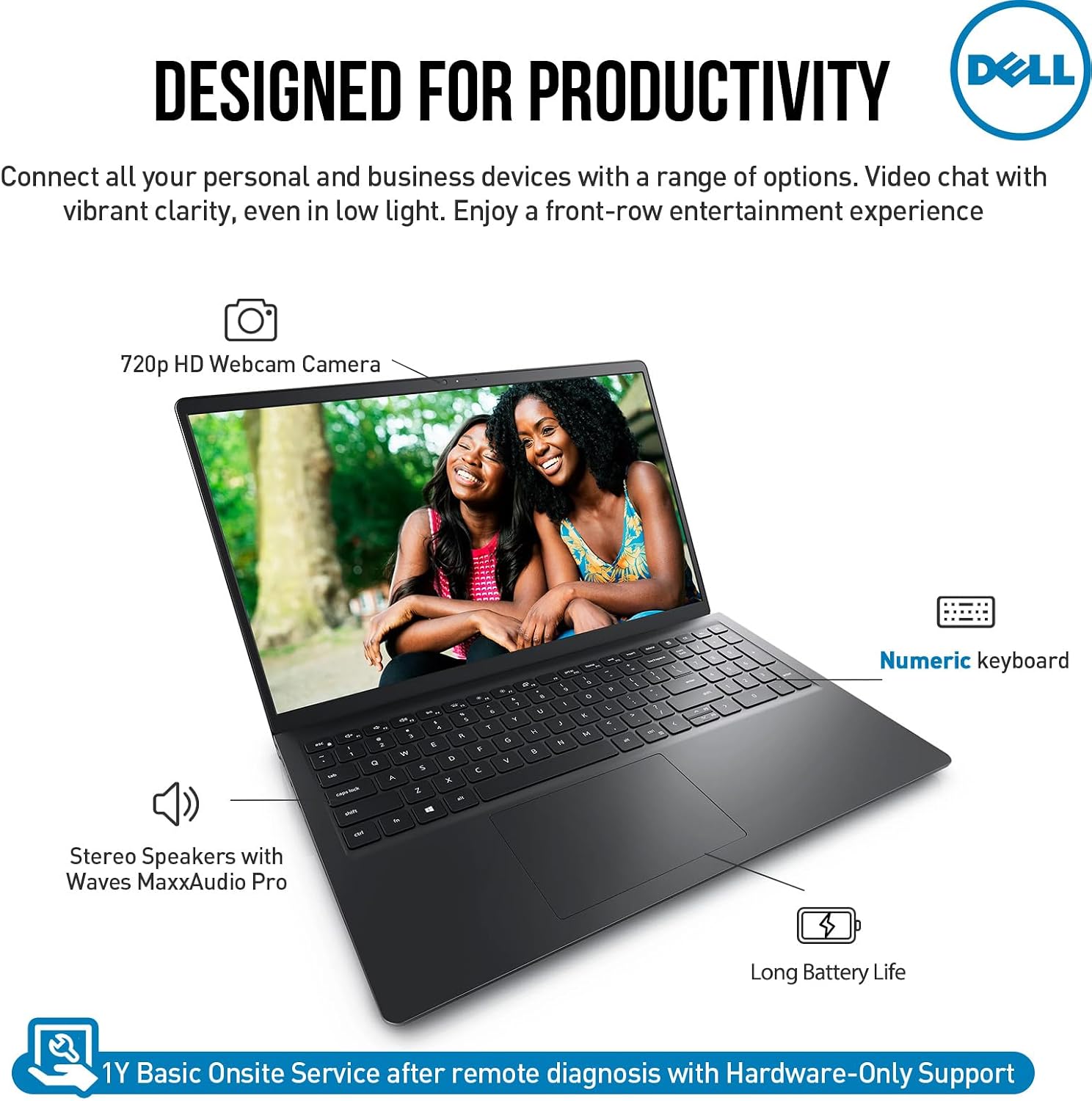 Dell Inspiron 15 3000 Laptop Computer, FHD 15.6 Laptop Notebook PC, AMD Ryzen 7, 64GB RAM 2TB SSD, Windows 11 Pro | Number Pad | HDMI | Wi-Fi