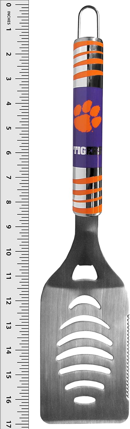 NCAA Siskiyou Sports Fan Shop Clemson Tigers Steel Tailgater BBQ Set w/Case 8 piece Gray