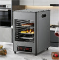 1700W Electric Steak Grill, Indoor Steak Oven, Automatic Steak Smoking Oven, with 8 Adjustable Racks, for Beef, Chicken, and Vegetables Grey