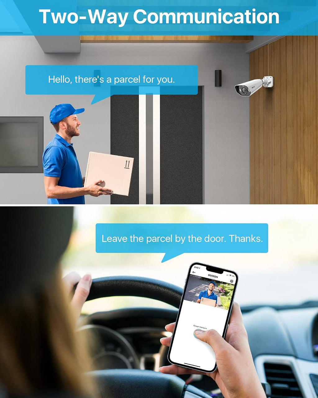 ZOSI 4PK 4K 8MP PoE Security IP Camera with Ethernet Cables Bullet PoE Camera Outdoor with Starlight Night Vision,Motion Detection,Smart Light Alarm,IP66 Weatherproof, Only Work with ZOSI 4K PoE NVR