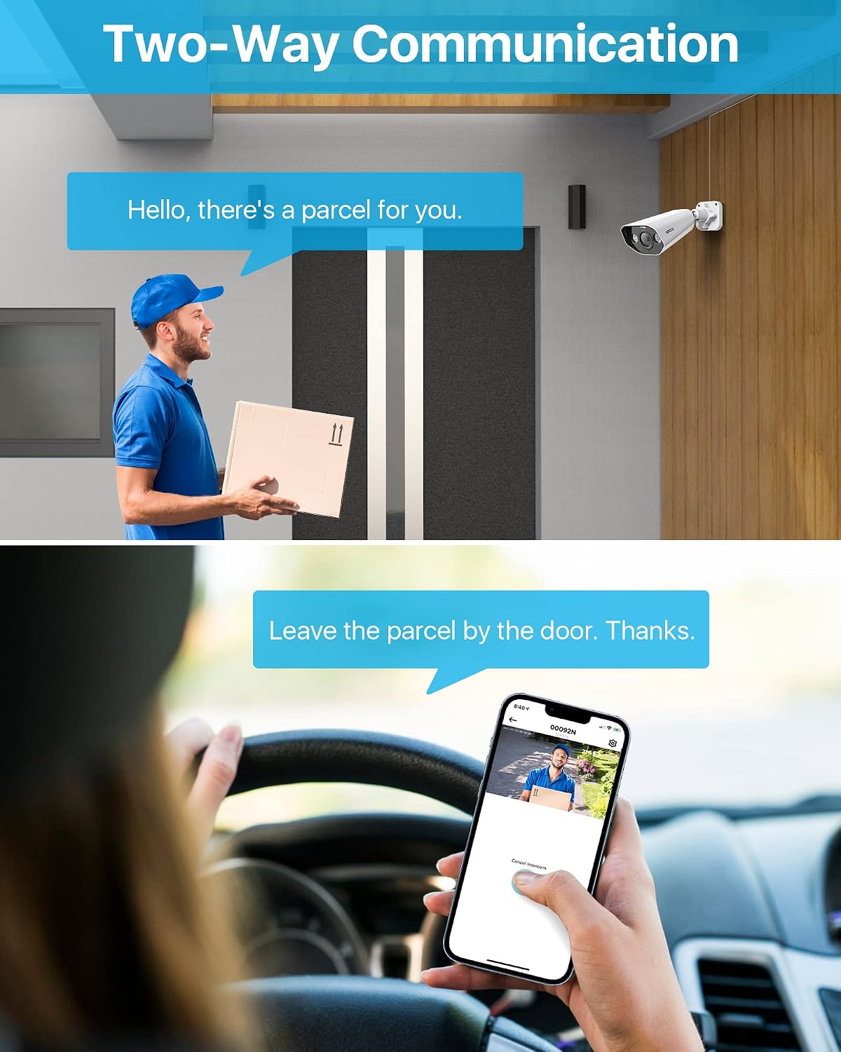 ZOSI 4PK 4K 8MP PoE Security IP Camera with Ethernet Cables Bullet PoE Camera Outdoor with Starlight Night Vision,Motion Detection,Smart Light Alarm,IP66 Weatherproof, Only Work with ZOSI 4K PoE NVR