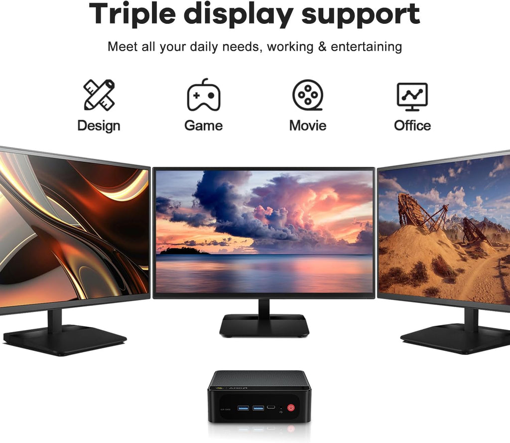 Beelink SER5 Mini PC,AMD Ryzen 5 5625U(up to 4.3GHz,6C/12T),Mini Computer with 16GB DDR4/480GB M.2 PCle4.0 SSD,Support Triple Screen Display,WiFi6,BT5.4,Type-C,2.5Gbps LAN