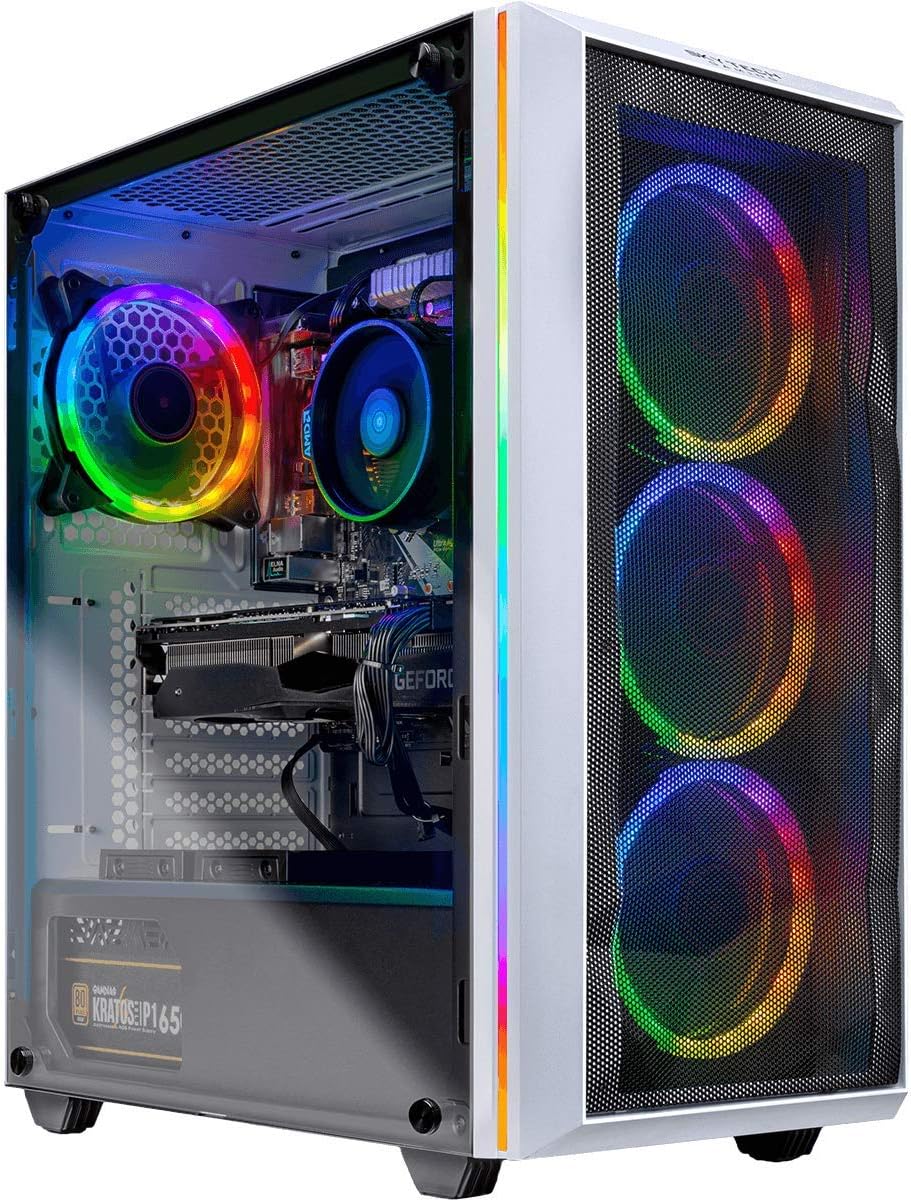 Skytech Chronos Gaming PC Desktop - AMD Ryzen 7 2700X, NVIDIA RTX 2070 Super 8GB, 16GB DDR4 (2X 8GB), 1TB SSD, 650 Watt Gold