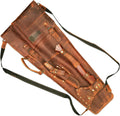 Grilling Supplies for BBQ - Outdoor Skewers Set for BBQ - Premium Barbecue Skewers Tool Sets Grill Utensils - Outdoor Grilling Set - Grill Skewers Set with Leather Case Chieftain