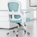 Office Chair - Ergonomic Desk Chair with Adjustable Lumbar Support, Mesh Computer Chair, Executive Office Chairs for Adults, Wide Seat Office Chair Back Support for Tall Men (Blue)