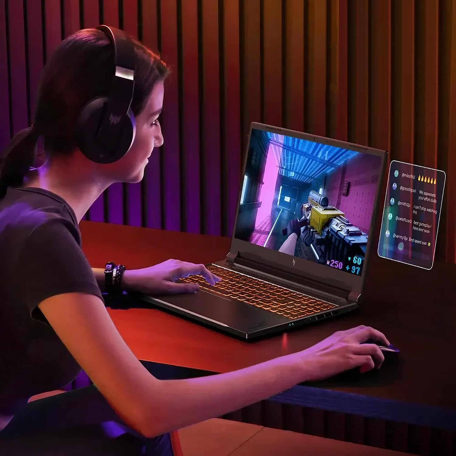 acer Nitro V 16 AI Gaming Laptop | 16' WUXGA IPS 180Hz | AMD Hexa-Core Ryzen 5 240 | 32GB DDR5 2TB SSD | GeForce RTX 5050 8GB DLSS4 (Up to 440 AI Tops) | Backlit Keyboard Win11 Pro w/DLCA Accessory