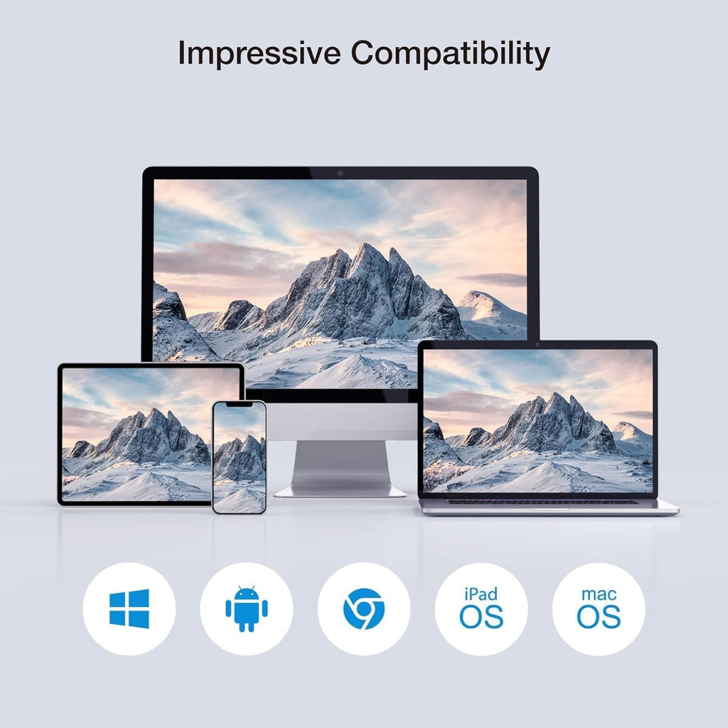 EZCast Wireless HDMI Transmitter & Receiver, 4K 30Hz, Works with All TVs (Smart & Non-Smart), Screen Mirroring & Extending for Laptop/PC/PS5, 30m Range